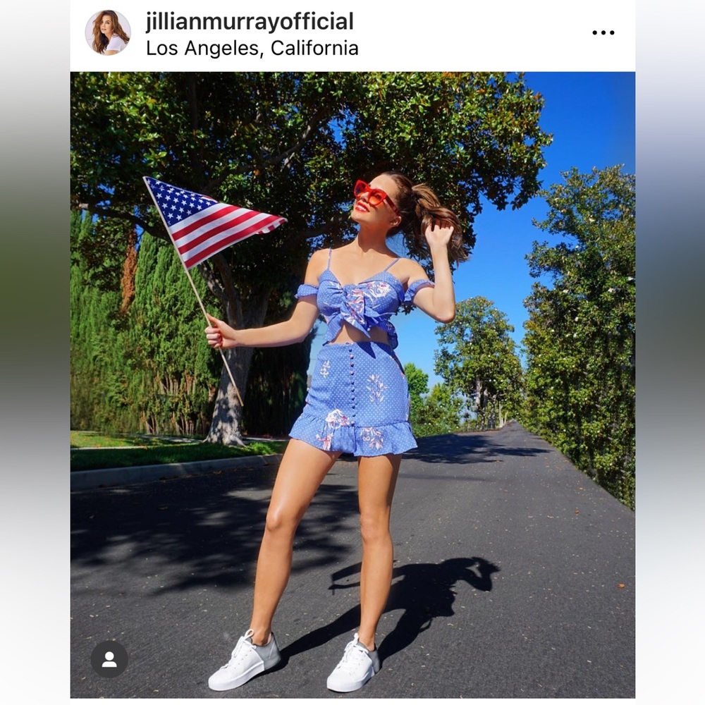 BRAND NEW lost + wander xs blue skirt